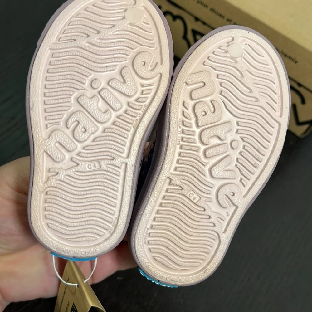 Native Jefferson Block Shoe Pink/Purple/Frontier Mountain Little Kids C4